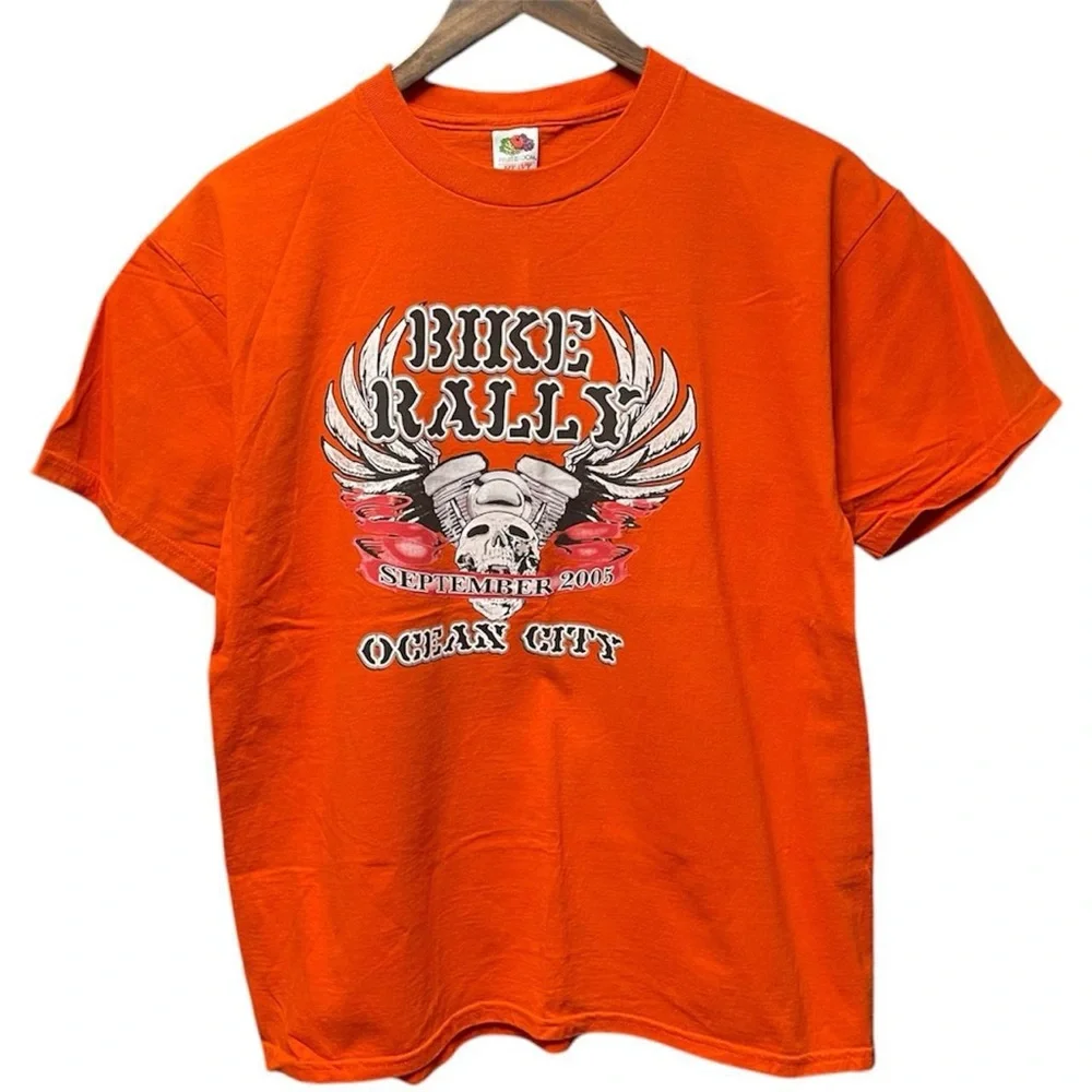 2005 Bike Rally ocean city Motorcycle bike week Front graphic Crewneck T-Shirt